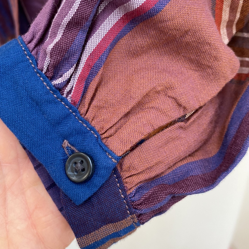 Madewell balloon sleeve plaid top - Picture 7 of 7